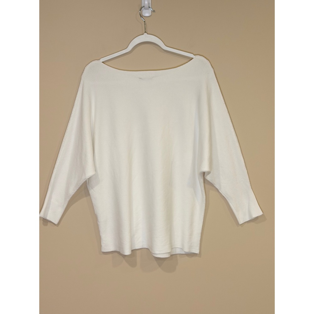 Vila Milano Womens Sweater White‎ Medium Knit Top Coastal Summer Beach Summer - Picture 5 of 6